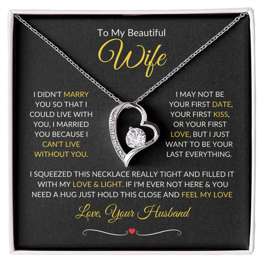 My Beautiful Wife | Forever Love Necklace | Gift for Her | Valentine's Day | Anniversary