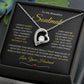 Soulmate | Forever Love Necklace | Gold Border 1 | Red Heart