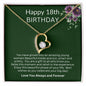 18th Birthday | Forever Love Necklace | 18th Birthday Gift | Gift for Her