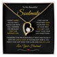 Soulmate | Forever Love Necklace | Gold Border 1 | Red Heart