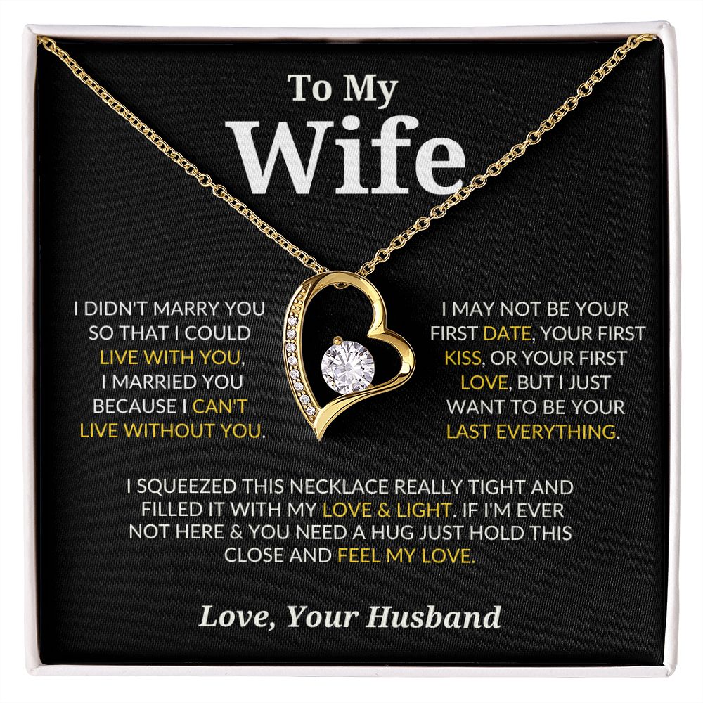 To My Wife | Forever Love Necklace | Gift for Her | Valentine's Day