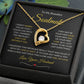 Soulmate | Forever Love Necklace | Gold Border 1 | Red Heart