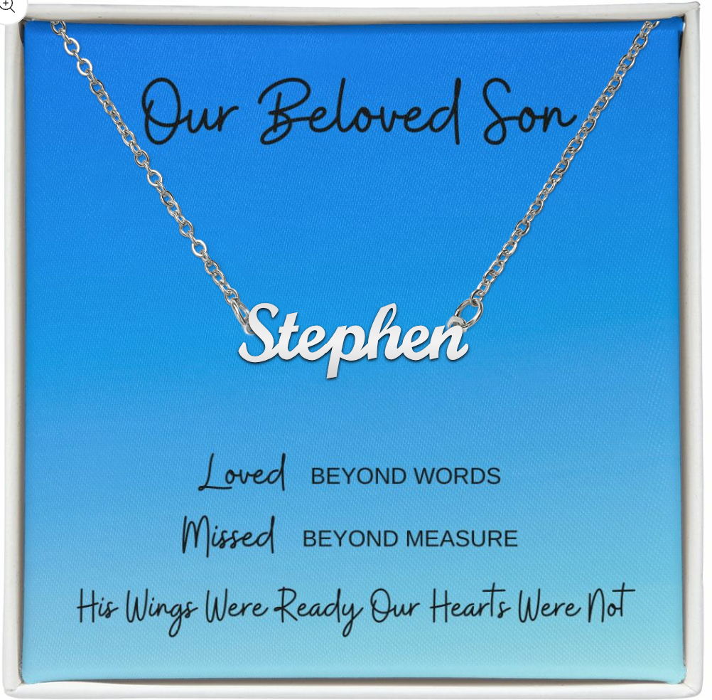 Our Beloved Son | Sympathy | Bereavement Gift for Wife | Loss of son