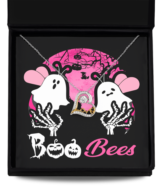 Boo Bees | Love Dancing Heart Necklace | Ghosts