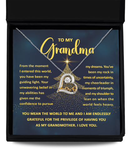 To My Grandma | My Guiding Light Love Dancing Necklace