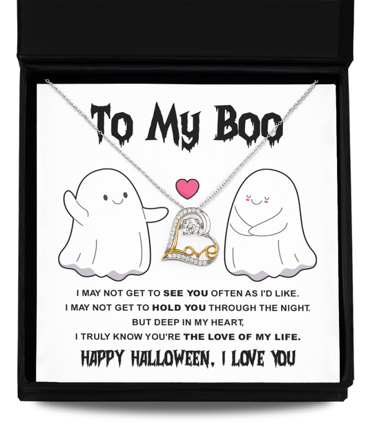 My Boo | Love Dancing Necklace | Halloween Gift