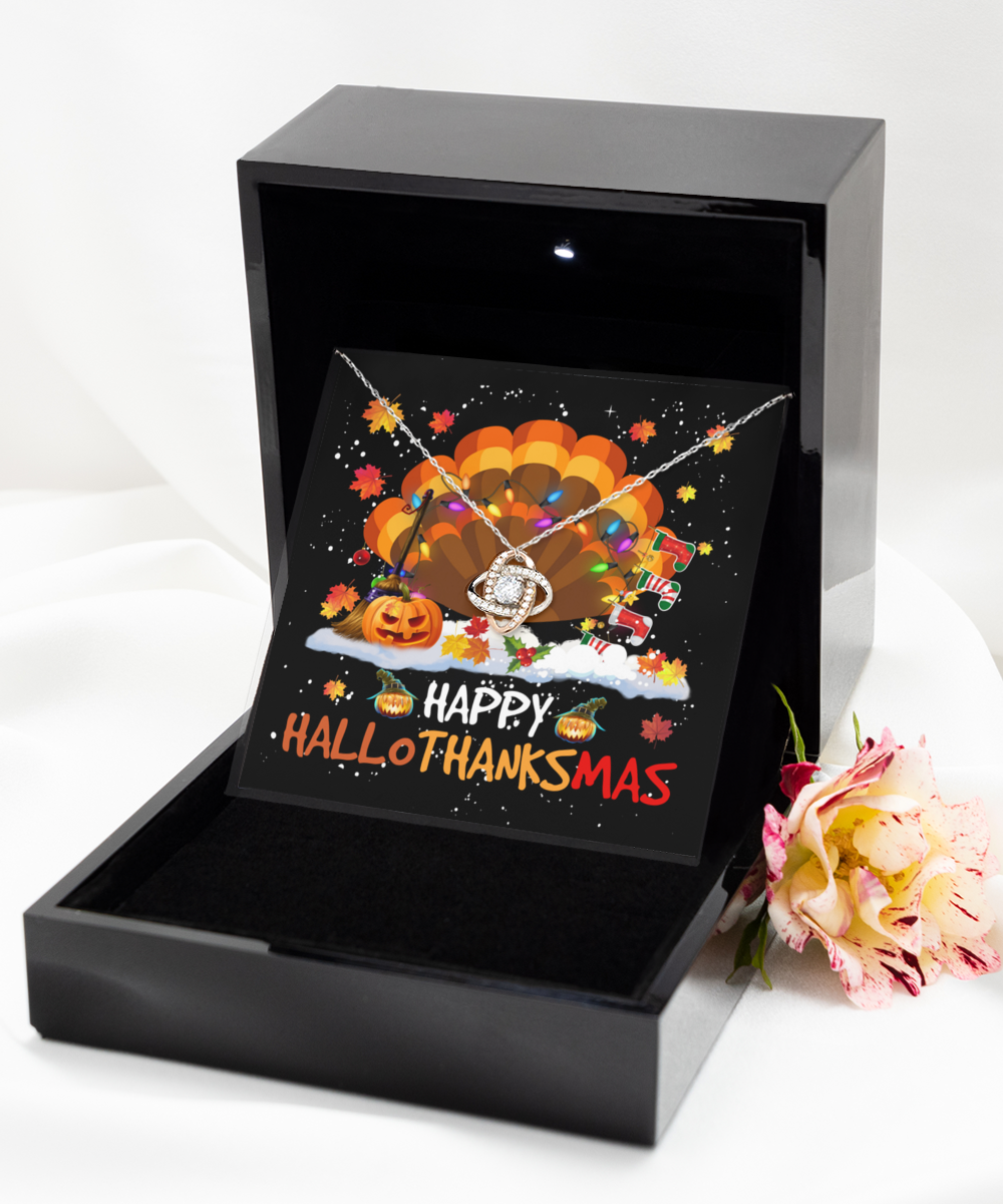 Happy HalloThanksMas | Love Knot Gold