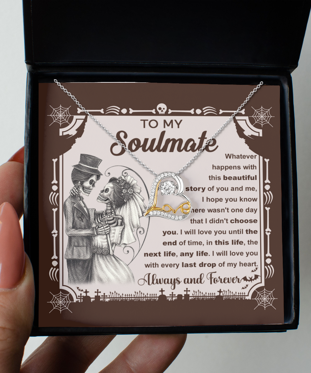 Soulmate | My Heart | Love Dancing Necklace | Halloween