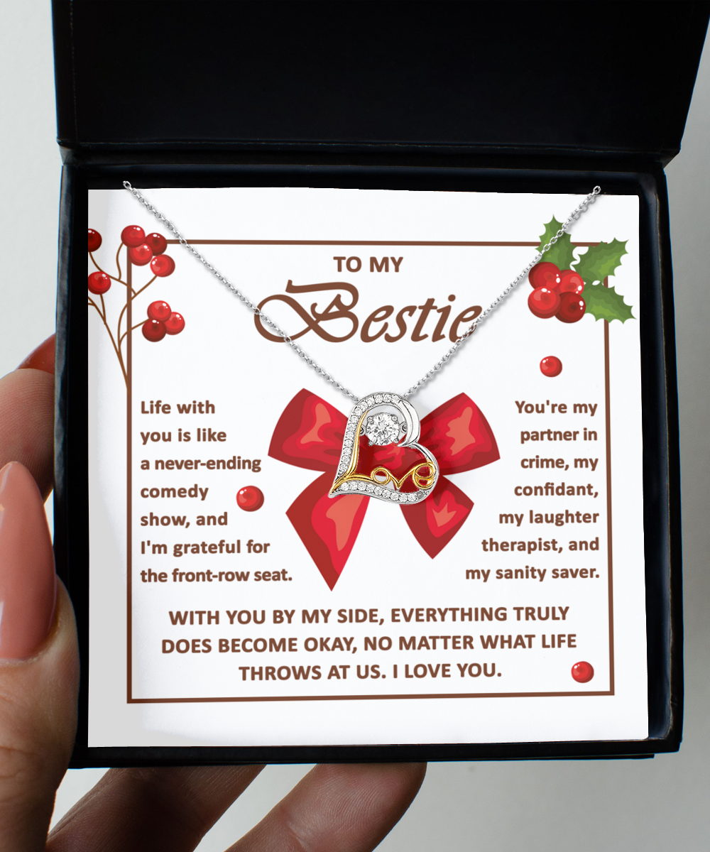 Bestie | Life with You | Love Dancing Necklace