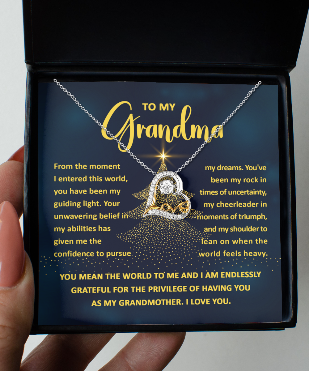 To My Grandma | My Guiding Light Love Dancing Necklace